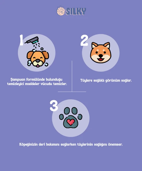 SilkyPetWash - Köpeklere özel Doğal Lavanta Özlü Şampuan - 250ml - 3