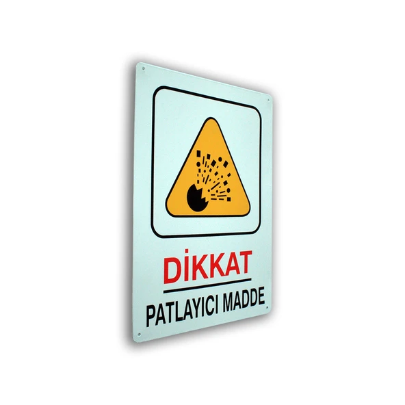 MT Metal İş Güvenliği ve Uyarı Levhaları 25,5x36 6 Adet - 6
