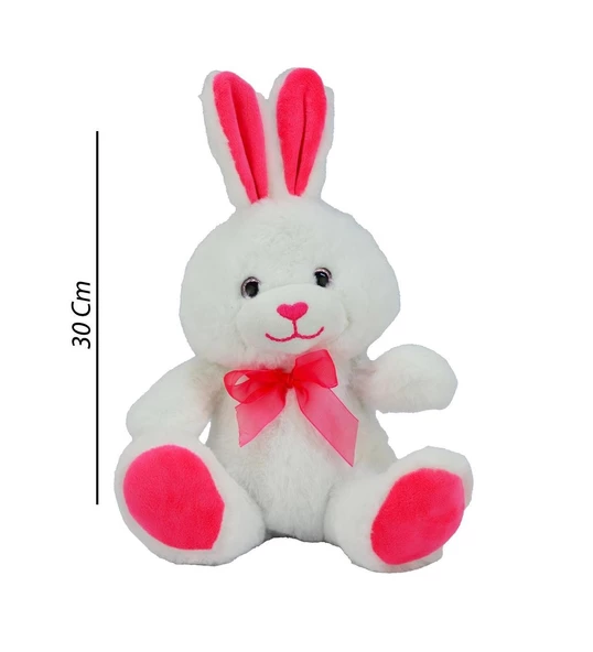 Peluş Tavşan Oyuncak (Pembe) 30 cm