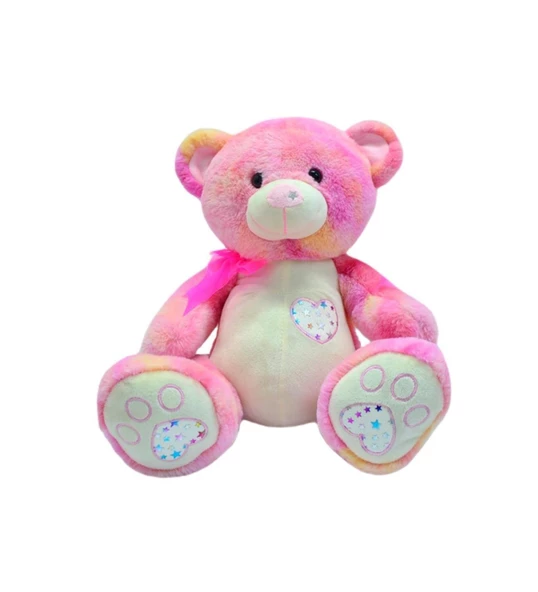 Burnu Yıldızlı Ayı Peluş 35 Cm (Pembe)