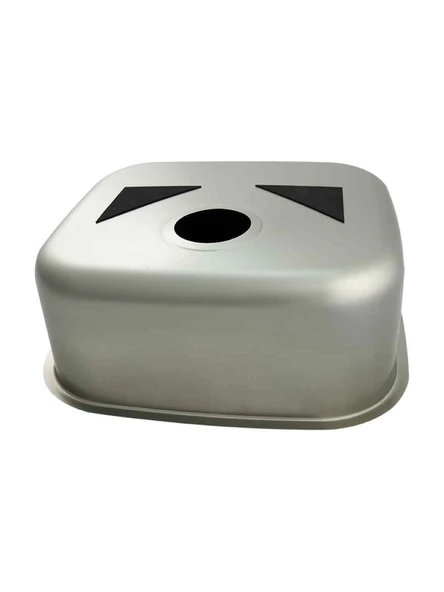 SİNKON 40X45 PASLANMAZ ÇELİK EVYE 304 ÇELİK (DÜZ) SİFON DAHİL - 2