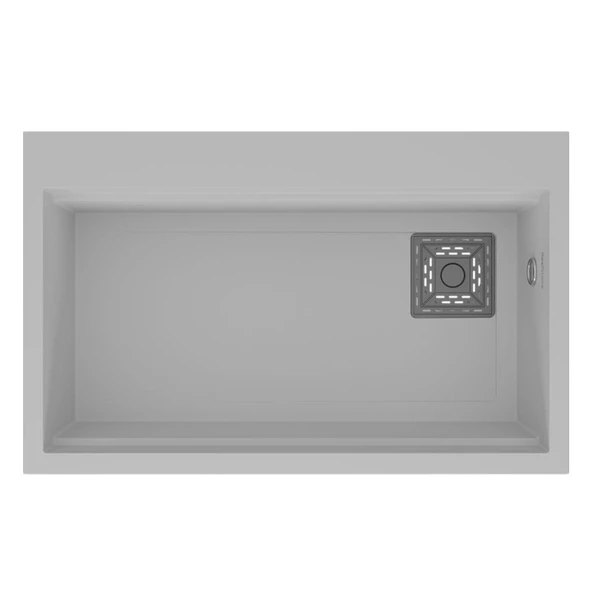 Real Stone LİKYA 75,5x47 cm Beyaz Granit Mutfak Eviyesi