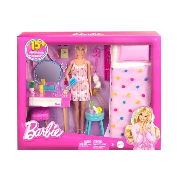 Barbie'nin Yatak Odası Oyun Seti HPT55 - 5