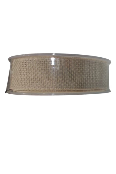 Keten Kurdele 25 mm Bej 10 Metre - 1