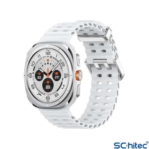 ScHitec Watch Ultra Amoled Ekran WaterProof Akıllı Saat 3 Kordonlu Titanyum Gümüş 47mm - 2