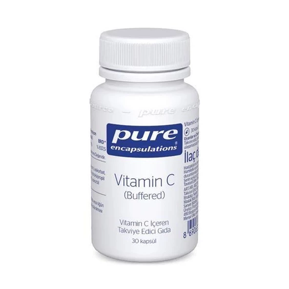 Pure Encapsulations Vitamin C 30 Kapsül - SKT:06/2025 ürün görseli 1