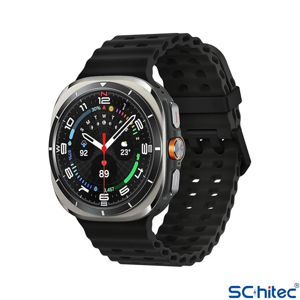 ScHitec Watch Ultra Amoled Ekran WaterProof Akıllı Saat 3 Kordonlu Titanyum Gümüş 47mm - 3