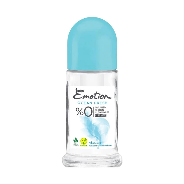 Emotion Ocean Fresh 48sa %0 Paraben Silikon Aliminyum İçermez 50 ml