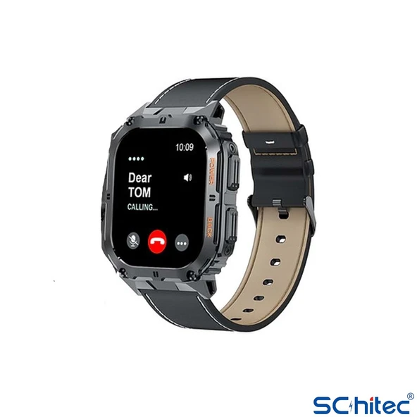 ScHitec Watch Ultra 3 Amoled Ekran WaterProof 3 Kordonlu Akıllı Saat Titanyum Grey - 2