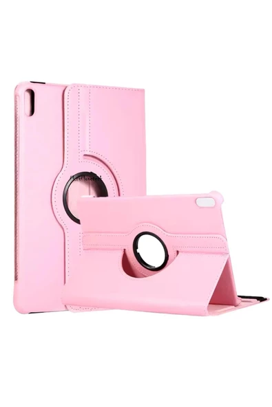Huawei Matepad SE 11'' 2024 ile Uyumlu Uyku Modlu Kapaklı Stand Olabilen Smart Kılıf Pembe