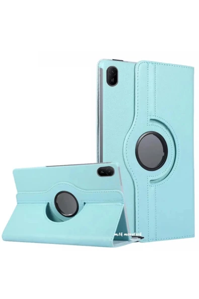 Huawei Matepad SE 11'' 2024 ile Uyumlu Uyku Modlu Kapaklı Stand Olabilen Smart Kılıf Açık Mavi