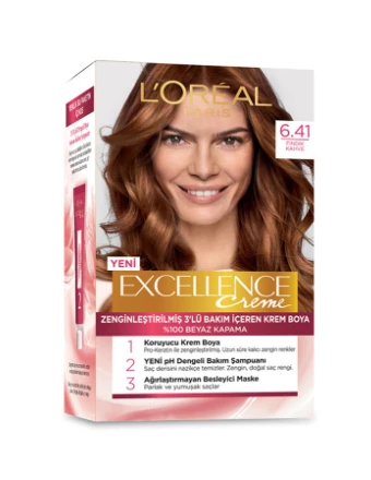 Loreal Paris Excellence Creme Saç Boyası - 6.41 Fındık Kahve