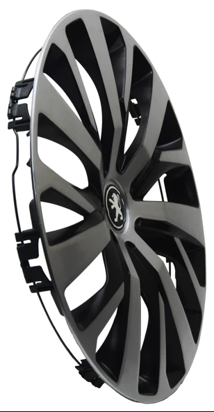 Jant Kapağı Kırılmaz Siyah Gri 14" Rifter Model (Adet Olarak) - Resim 2