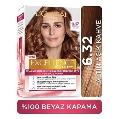 LOREAL EXCELLENCE SET 6.32 ALTIN AÇIK KAHVE