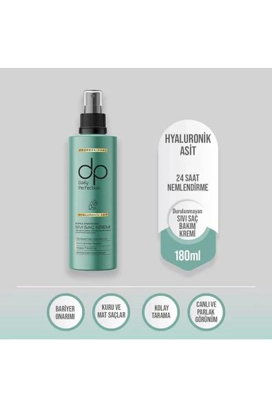 dp Daily Perfection Hyaluronik Asit Durulanmayan Sıvı Saç Kremi 180 ml