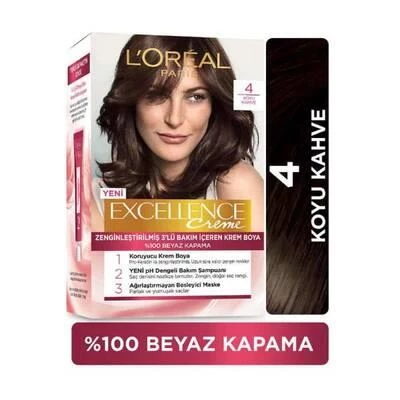LOREAL EXCELLENCE SET 4 KOYU KAHVE