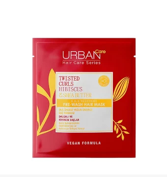 Urban Care Twisted Curls Hibiscus ve Shea Yağı Bukle Belirginleştirici Duş Öncesi Saç Bakım Maskesi 50 ml