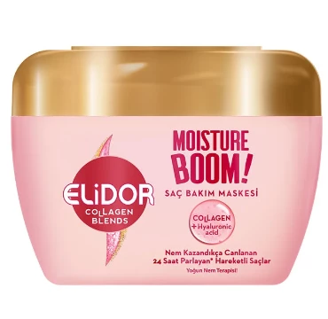 Elidor Collagen Blends Saç Bakım Maskesi Moisture Boom Yoğun Nem Terapisi 160 ml