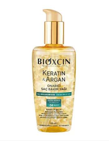 Bioxcin Keratin & Argan Onarıcı Saç Bakım Yağı 150 ml