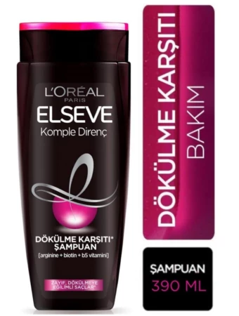 Loreal Paris Elseve Komple Direnç Ddökülme Karşıtı Saç Bakım Şampuanı 390 ml