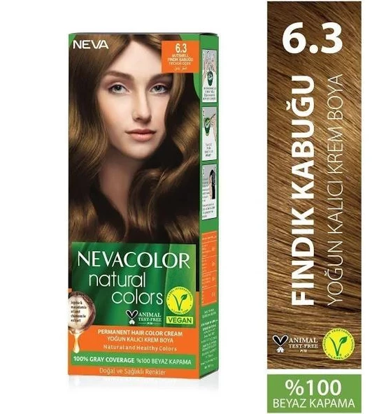 NEVA NATURAL COLOR 6.3  FINDIK KABUĞU