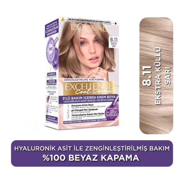LOREAL EXCELLENCE SET 8.11 EKSTRA KÜLLÜ SARI