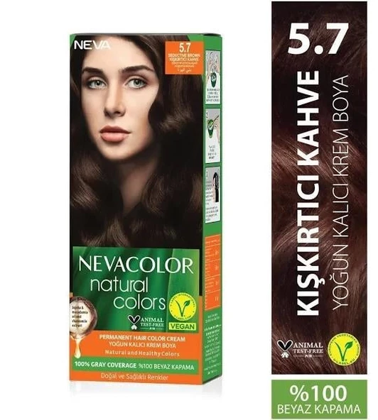 NEVA NATURAL COLOR 5.7  KIŞKIRTICI KAHVE