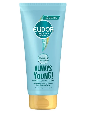 Elidor Collagen Blends Sülfatsız Süper Saç Bakım Kremi Always Young Onarıcı ve Yıpranma Karşıtı 170 ml