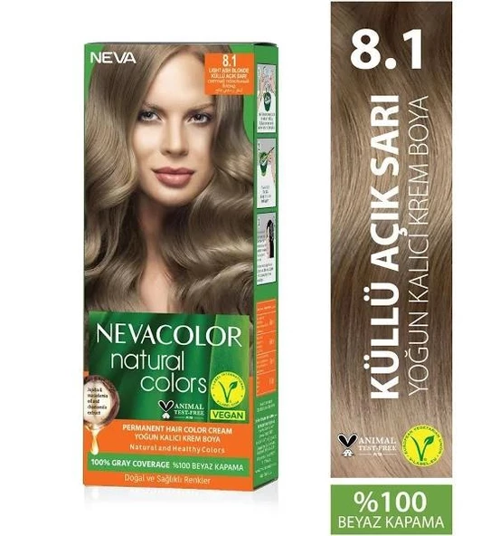 NEVA NATURAL COLOR 8.1  KÜLLÜ AÇIK SARI