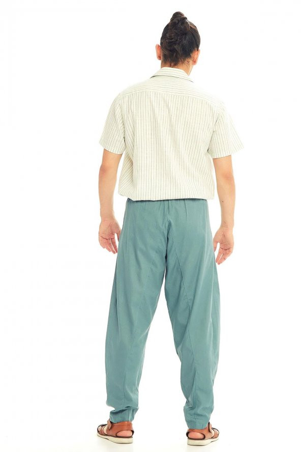 Beli Lastikli Rahat Koton Pantolon - 4