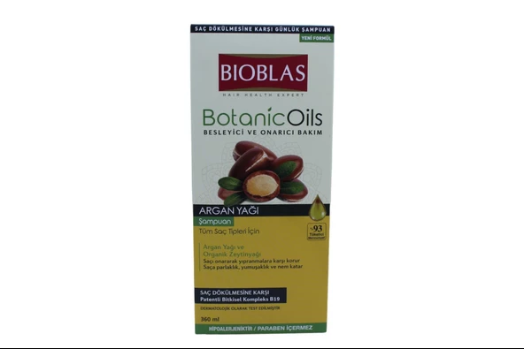 Bıoblas Argan Yağı Şampuan BotanicOils Besleyici ve Onarıcı Bakım 360 ml