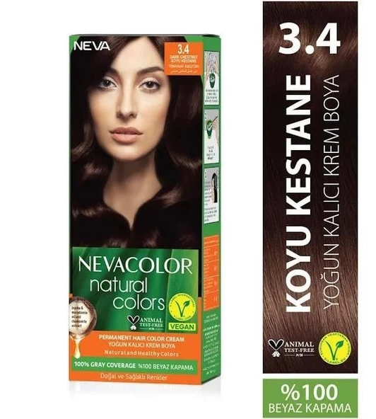 NEVA NATURAL COLOR 3.4 KOYU KESTANE