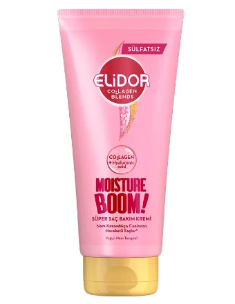 Elidor Collagen Blends Sülfatsız Süper Saç Bakım Kremi Moisture Boom Yoğun Nem Terapisi 170 ml