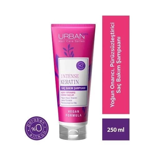 Urban Intense Keratin Saç Bakım Şampuanı Aşırı Yıpranmış Cansız Saçlar 250 ml