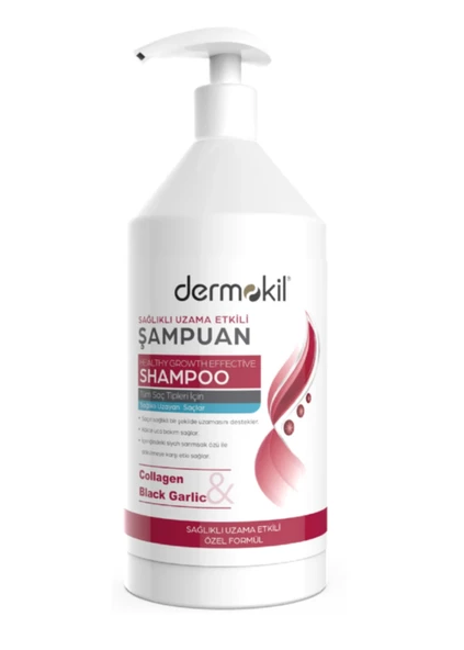 Dermokil Sağlıklı Uzama Etkili Collagen&Black Garlic Şampuan 1000 ml