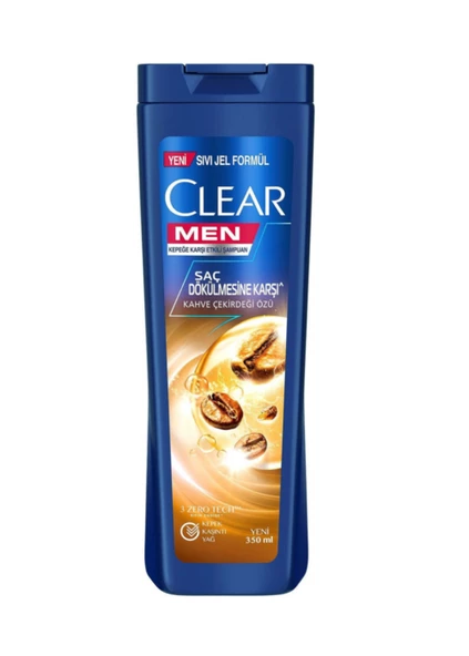 Clear Men Saç Dökülmesine Karşı Kahve Çekirdeği Özü Şampuan 350 ml