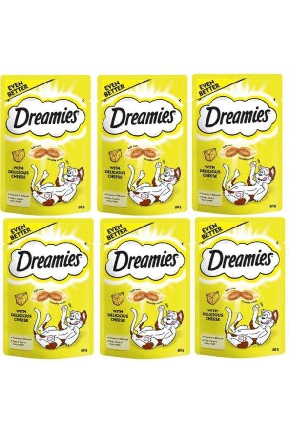Dreamies Peynirli Kedi Ödül Maması 6x60 gr