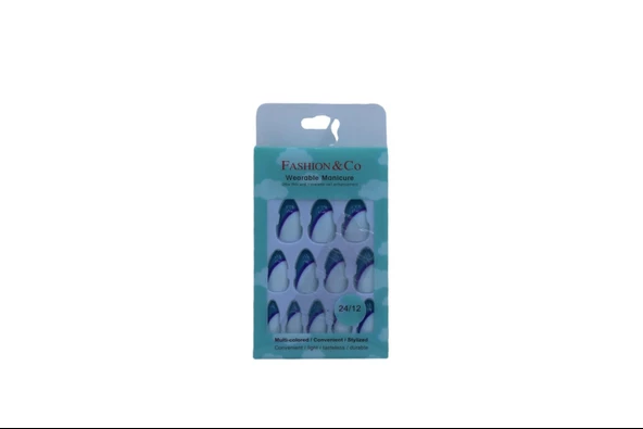 Fashıon&Co Takma Tırnak 12'li (Yapışkanı İçerisinde)