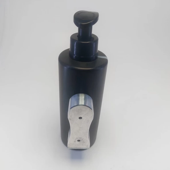 Kilitli Kapak Metal Askı Aparatı Dahil Pompalı 350 Ml Sıvı Sabun Otel Pansiyon Hastane Spor Salonu Misafirhane - 3