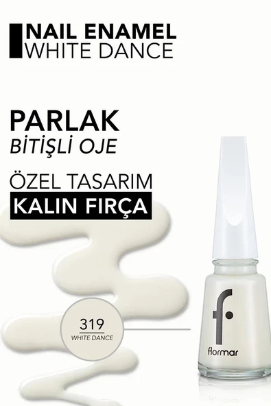FLORMAR OJE 319 WHITE DANCE - 2