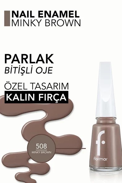 FLORMAR OJE 508 MINKY BROWN - 4