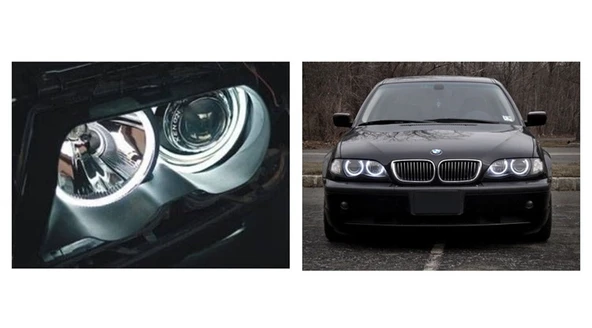 2 Adet Far İçi Floresan Angel Halka Beyaz Renk Balanslı 80 mm - Resim 5