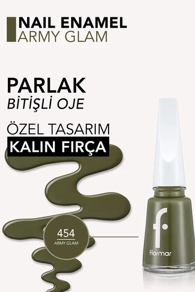 FLORMAR OJE 454 ARMY GLAM - 3