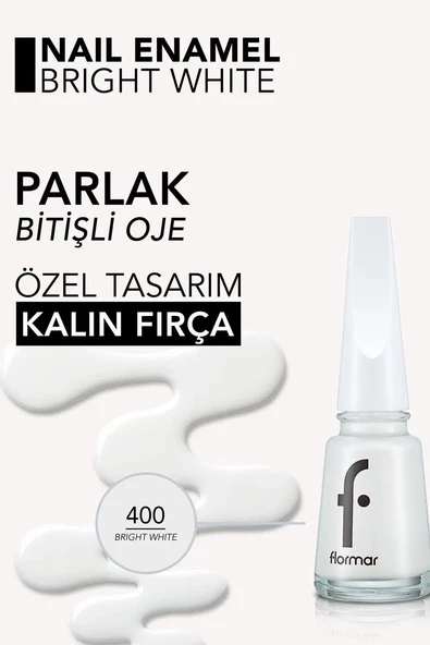 FLORMAR OJE 400 RIGHT WHITE - 5