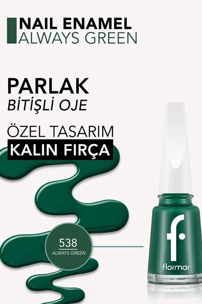 FLORMAR OJE 538 ALWAYS GREEN - 3