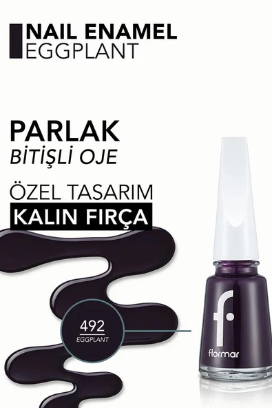 FLORMAR OJE 492 EGGPLANT - 3