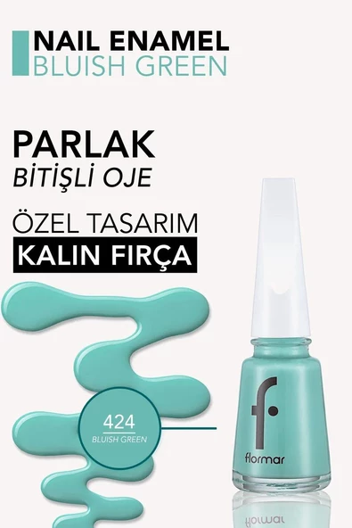 FLORMAR OJE 424 BLUISH GREEN - 2