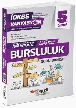 Gizli Yayınları 2025 5. Sınıf Varyasyon Bursluluk Tüm Dersler Soru Bankası ürün görseli