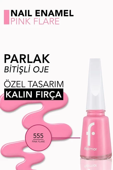 FLORMAR OJE 555 PINK FLARE - 2