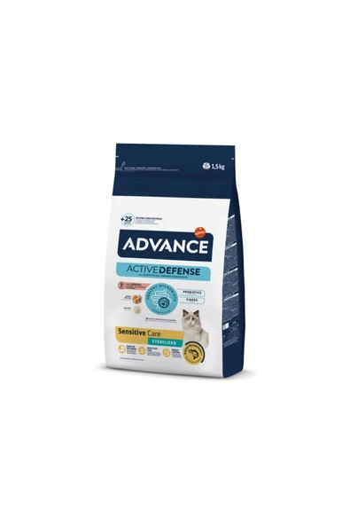 Advance Sensitive Somonlu Kısırlaştırılmış Kedi Maması 1.5 Kg